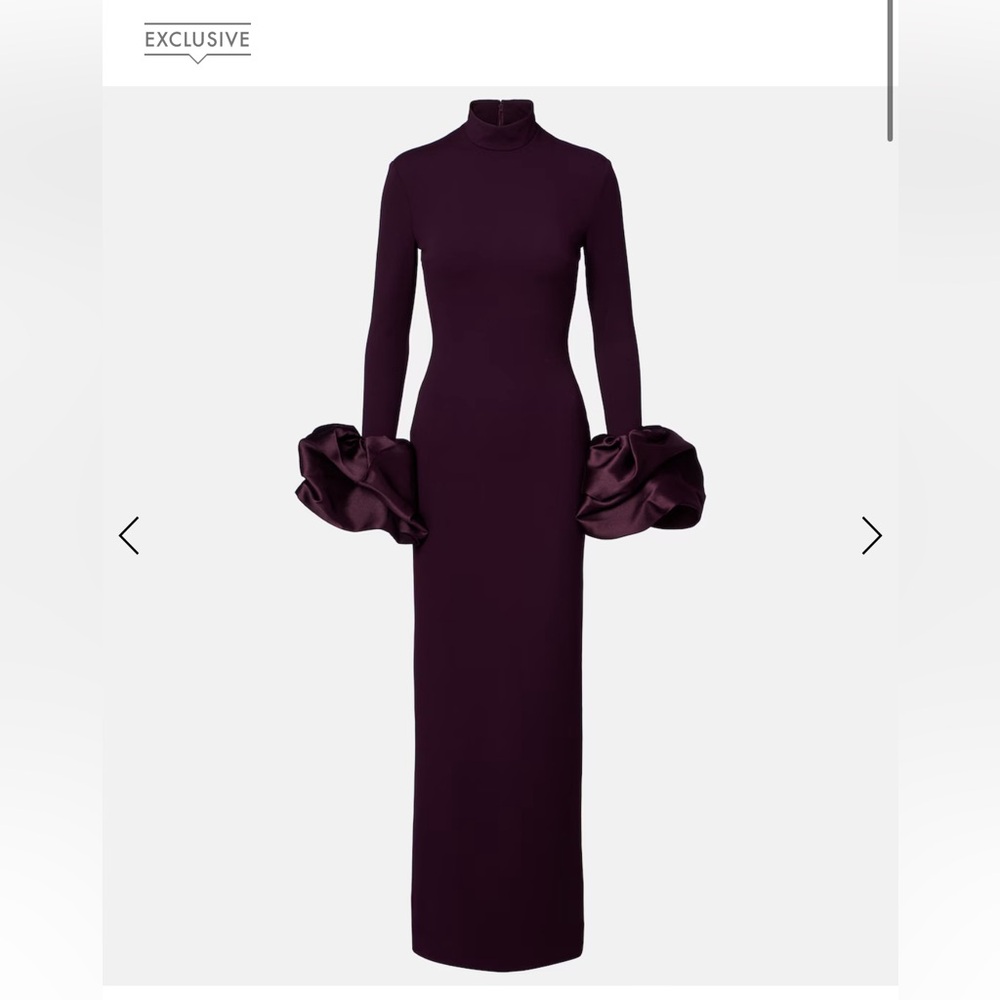 Solace London Viviana Satin Trimmed Gown